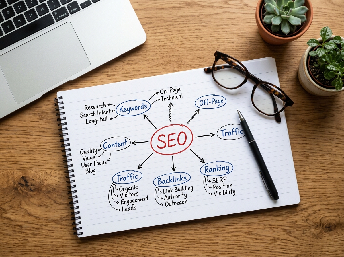 Data-Driven SEO Strategy - Keywords, Content, Traffic, Backlinks