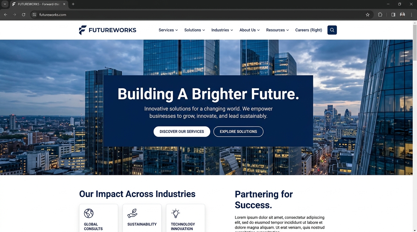 Business Corporate Website Design
